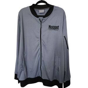 Sun Pacific Unisex Gray Nugget Casino Resort Embroiderd Lightweight Jacket Large
